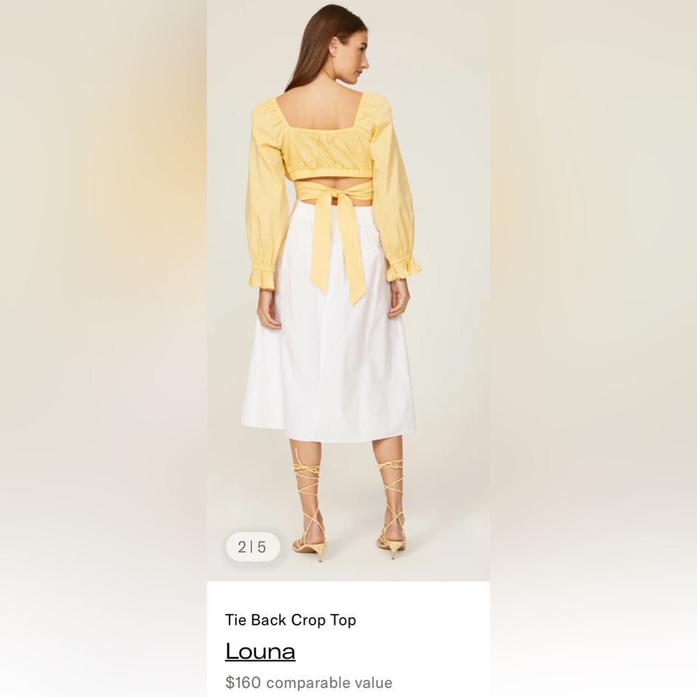 Sunshine Tie-Waist Puff Sleeve Crop Top